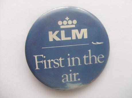 KLM logo first in the air
